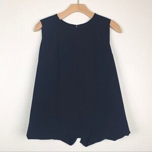 Robert Rodriguez Black Sleeveless Blouse Tank Top Womens 4 Keyhole Layered‎